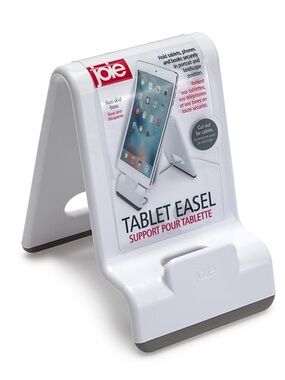 Joie White Tablet Easel Stand with Gray Accents